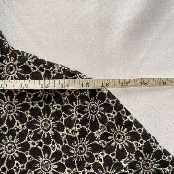 NWOT Free People Black/ White Dream A Little Dream Blouse Size Extra Small - Picture 13 of 15